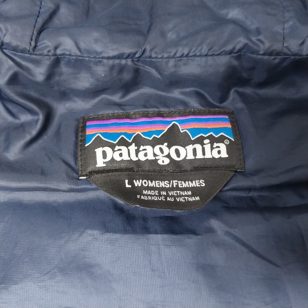 Patagonia Nano Puff Hoody Womens Large Classic Navy Jacket Primaloft Packable - Picture 6 of 16